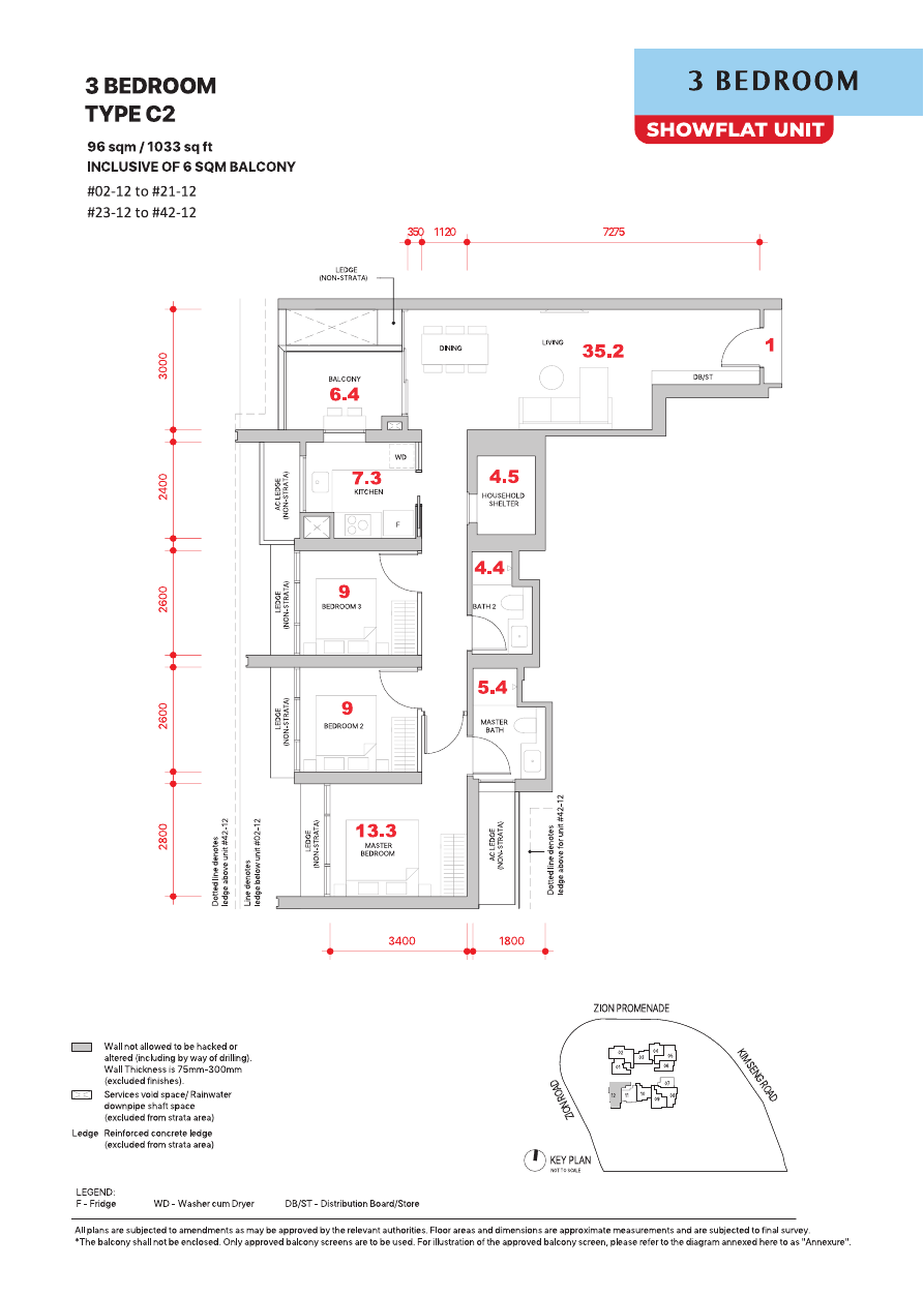 3-Bedroom, Type C2