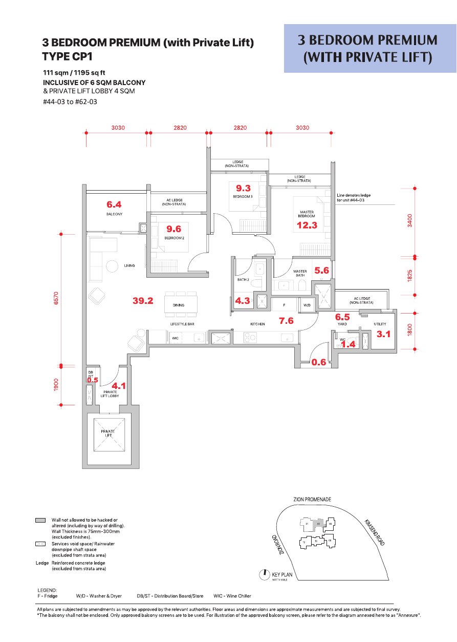 3-Bedroom Premium, Type CP1