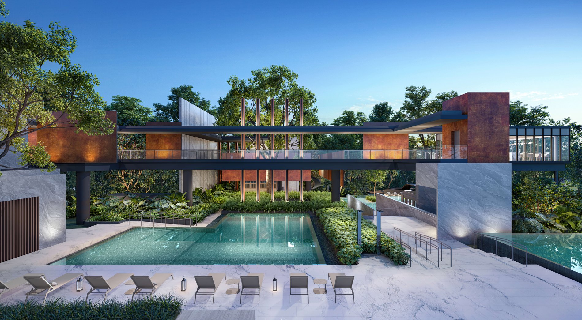 Pool deck and Tree Top Walk